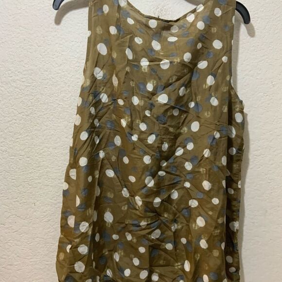 New Ann Taylor LOFT  Top cotton and silk elastic hem - Picture 5 of 8